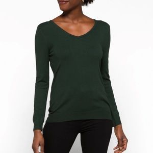 Mia Back Detail Sweater Dark Green - Stitch Fix